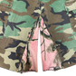 “P!NK CAMO” FLARE SHORTS